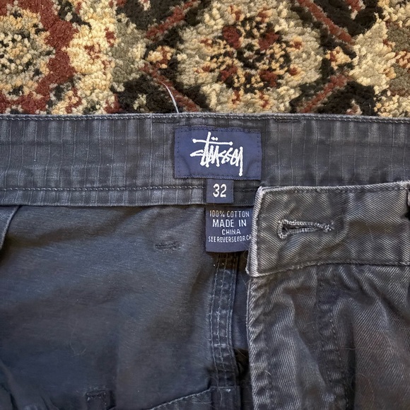 Stussy Charcoal Cotton Trousers - Picture 1 of 3